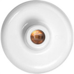 Plafon Decorativo Ilumi Branco 60W 1609 - Kit C/10 Pecas