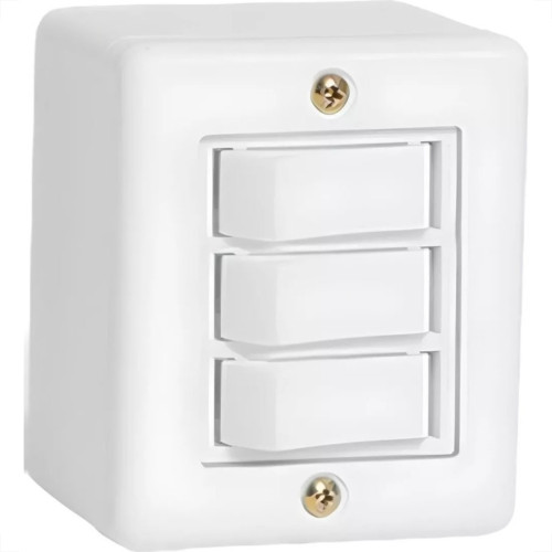 Sistema Box Ilumi 3 Simples 6A. Bege - 6119