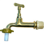 Torneira Jardim Metal Amarela Bognar 1130 Longa - 1/2'' E 3/4''