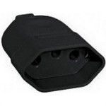 Pino Femea Interneed 2 Polos+Terra 20A. Preto - 062899