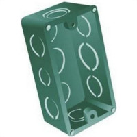 Caixinha De Luz Pvc Para Drywall Ribeiro Fabril Verde 4X2 - Kit C/10 Pecas