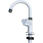 Torneira Bica Movel Lavatorio Abs Viqua Foz - C-40 - Branca