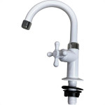 Torneira Bica Movel Lavatorio Abs Viqua Maruja - C-33 - Branca