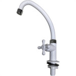 Torneira Bica Movel Pia Mesa Abs Viqua Maruja C-33 Branca