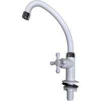 Torneira Bica Movel Pia Mesa Abs Viqua Maruja C-33 Branca