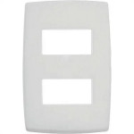 Placa Conjunto Modular Pialplus 4X2 - 2 Modulos Separados Horizontais 8506