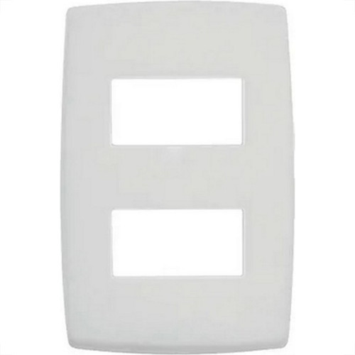 Placa Conjunto Modular Pialplus 4X2 - 2 Modulos Separados Horizontais 8506