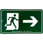 Placa Look 15X25Cm (Saida A Direita) - Kit C/5 Pecas
