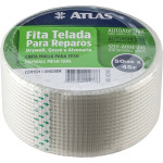 Fita Telada Atlas Fibra De Vidro Para Drywall E Trincas Autoadesiva 50Mm X 45M