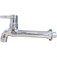 Torneira Pia Parede Metal Metrox 1158 - C-60 - Abs - 1/4 Volta Cromada