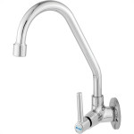 Torneira Bica Movel Pia Parede Metal Metrox 2060 - C-60 Lite - 1/4 Volta Cromada