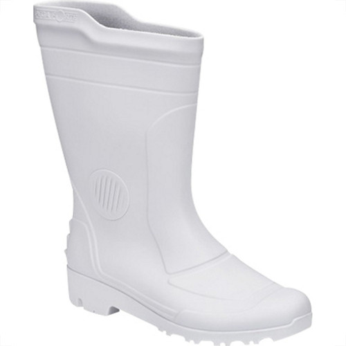 Bota Galocha Pega Forte Branca 324 No.45/46 Com Meia