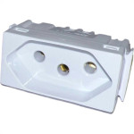 Modulo Tramontina Aria 1 Tomada Branco 2P+T. 10A. 57217/030