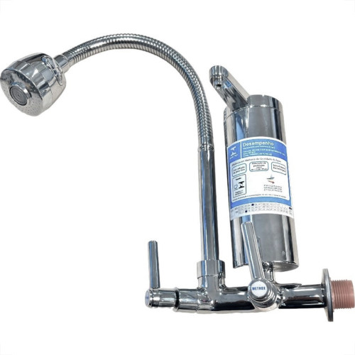 Torneira Bica Movel Filtro Abs Parede Metrox Gourmet Flex - C-72 - Cromada - 1/4 Volta