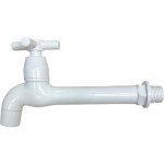 Torneira Tanque Abs Herc Bahamas 15Cm Com Arejador Branca