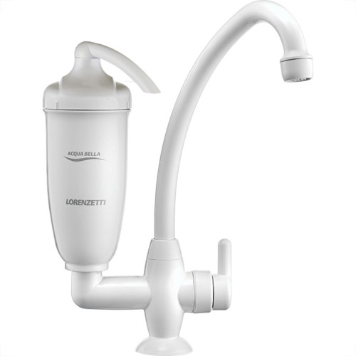 Torneira Bica Movel Filtro Abs Mesa Lorenzetti Acquabella Branca