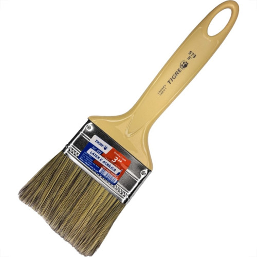 Pincel Trincha Pintura Tigre Ref.573 Tam.G 3'' Dupla - Kit C/12 Pecas