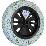 Roda Pneu Macico Force 3,25X8X 3/4'' - Eixo 19Mm - 109