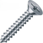 Parafuso Auto Atarraxante Chata Philips Jomarca 5,5 X 50Mm - Kit C/2 Centos