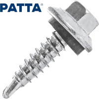 Parafuso Auto Brocante Sextavado Com Arruela Patta   12Mm X 1.1/2'' - Kit C/5 Centos