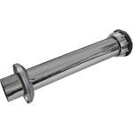 Tubo Ligacao Dacunha Cromado Latao Ajustavel Com Spud 25Cm