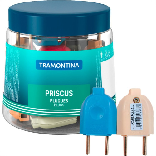 Pino Macho Tramontina 2 Polos 10A. Color Pote Com 42 Pecas - Kit C/42 Pecas