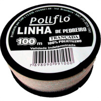 Linha P/Ped.Polifio Trancada C/100M - Kit C/12 PC