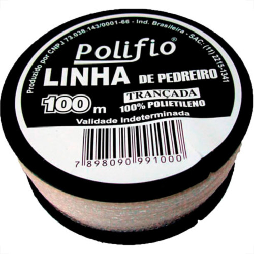 Linha P/Ped.Polifio Trancada C/100M - Kit C/12 PC