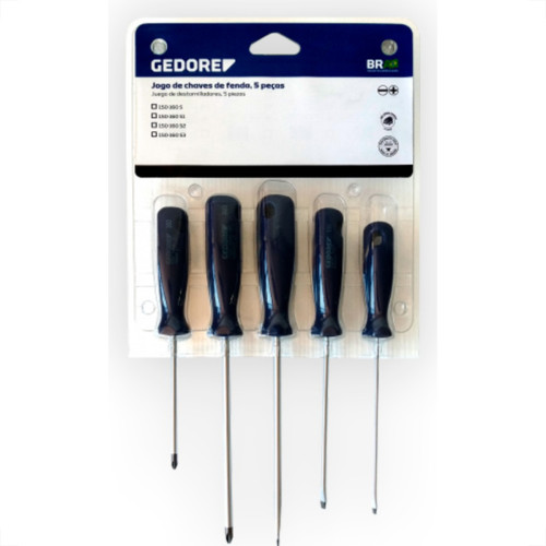 Jg Chave Fd/Ph Gedore C/5Pc