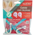 Cabide C/Ventosa Pvc C/02Pc -Mx073
