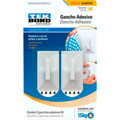 Gancho Tek Quartzo Branco,M C/02