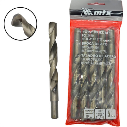 Broca Aco Rapido Mtx 15,0Mm - Kit C/5 PC