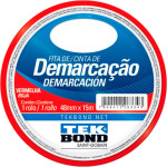Fita Demarcao Solo Tek 48Mmx15M-Verm