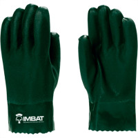 Luva Pvc C/Forro Imbat Verde 26Cm