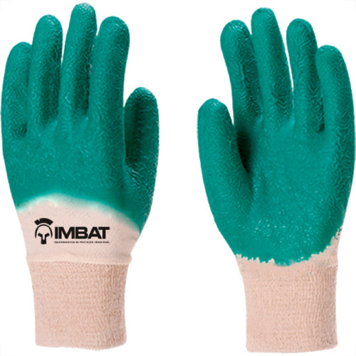 Luva Malha Imbat Latex Janela Vd 10 - Kit C/12 PR