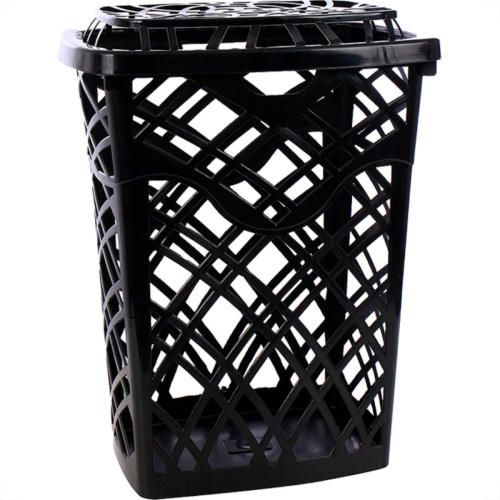 Cesto Telado Retang.Preto 60Lt-3084