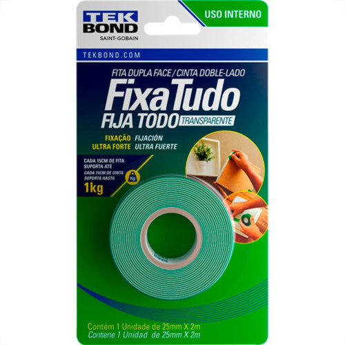 Fita Dupla Face Acr/Tek 25X 2M/Int