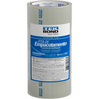 Fita Adesiva P/Embalagem Transp.Tek 48X40Mt - Kit C/4 UN
