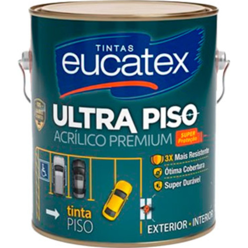 Tinta Eucatex Piso 3,6Lt Verm.Seguranca Tinta Eucatex Piso 3,6Lt Verm.Seguranca