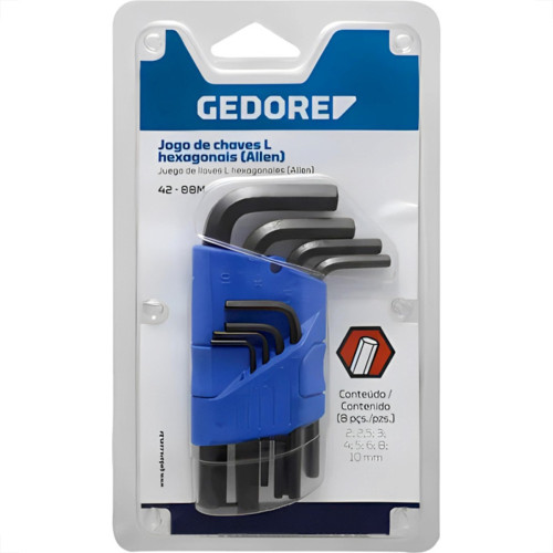 Jg Chave Allen Gedore Pro 2,0A10Mm