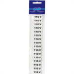 Placa Sinalizacao 1,5X 4 - 110V C/16 - Kit C/5 CA