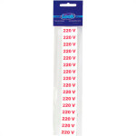 Placa Sinalizacao 1,5X 4 - 220V C/16 - Kit C/5 CA