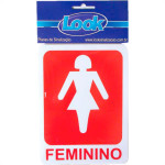Placa Sinalizacao 15X20 Sanit.Feminino - Kit C/5 CA