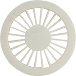 Grelha Plast.Redonda Bco 100 Luconi - Kit C/10 PC