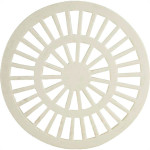 Grelha Plast.Redonda Bco 150 Luconi - Kit C/10 PC